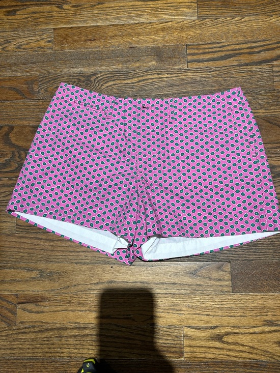 Ralph Lauren Pants - Ralph Lauren Pink Printed High-Waist Cotton Shorts